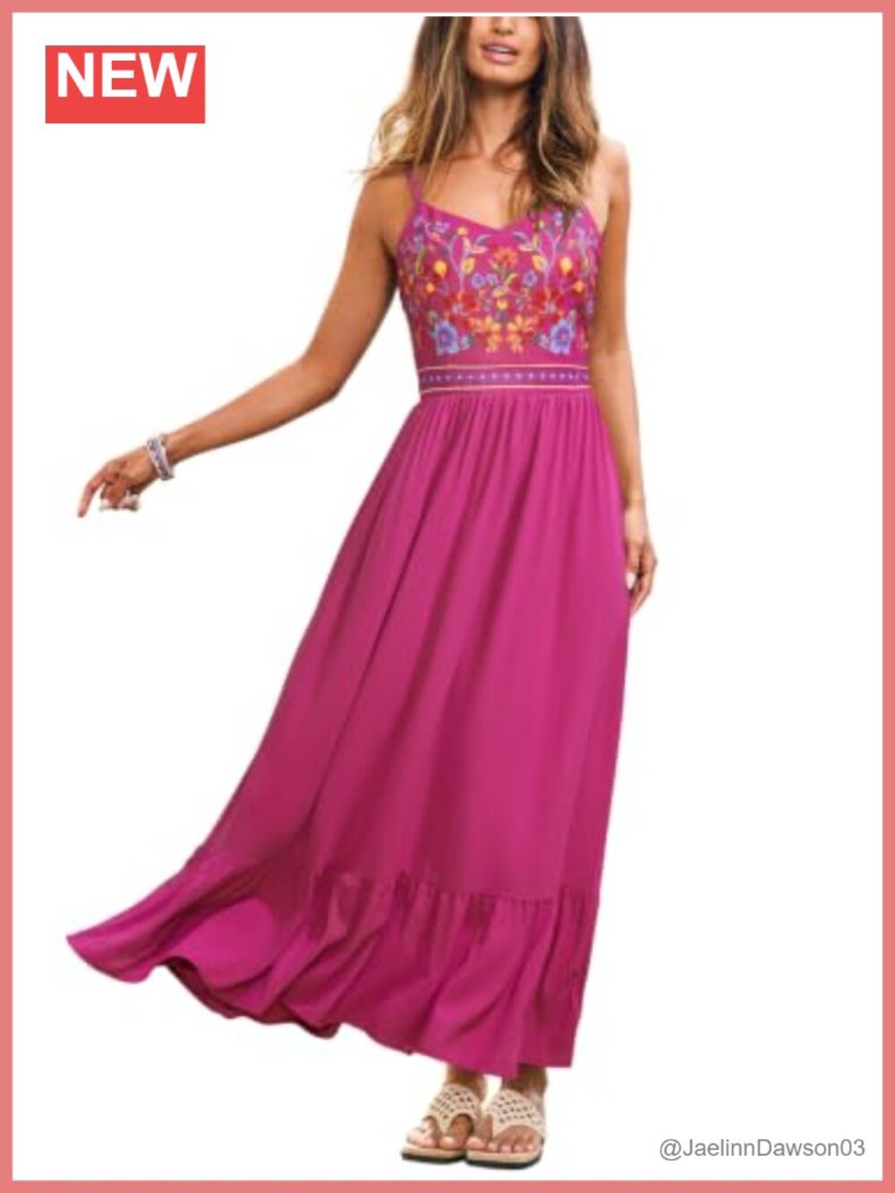 CUPSHE Women's Floral Maxi Dress V-Neck Sleeveless Adjustable Spaghetti Strap